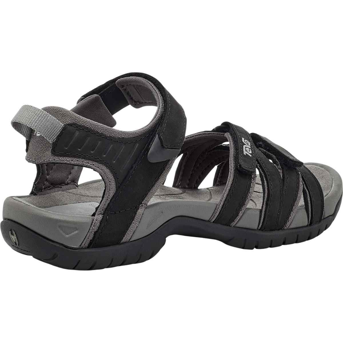 Teva Tirra Leather Sandaler Dame BLACK