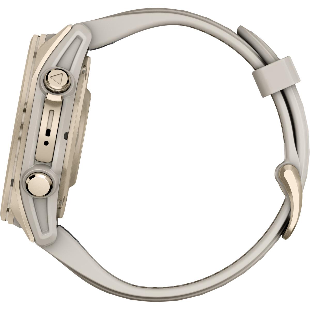 Garmin Fenix 8 - 43 mm Amoled Sapphire GPS Pulsur Soft gold