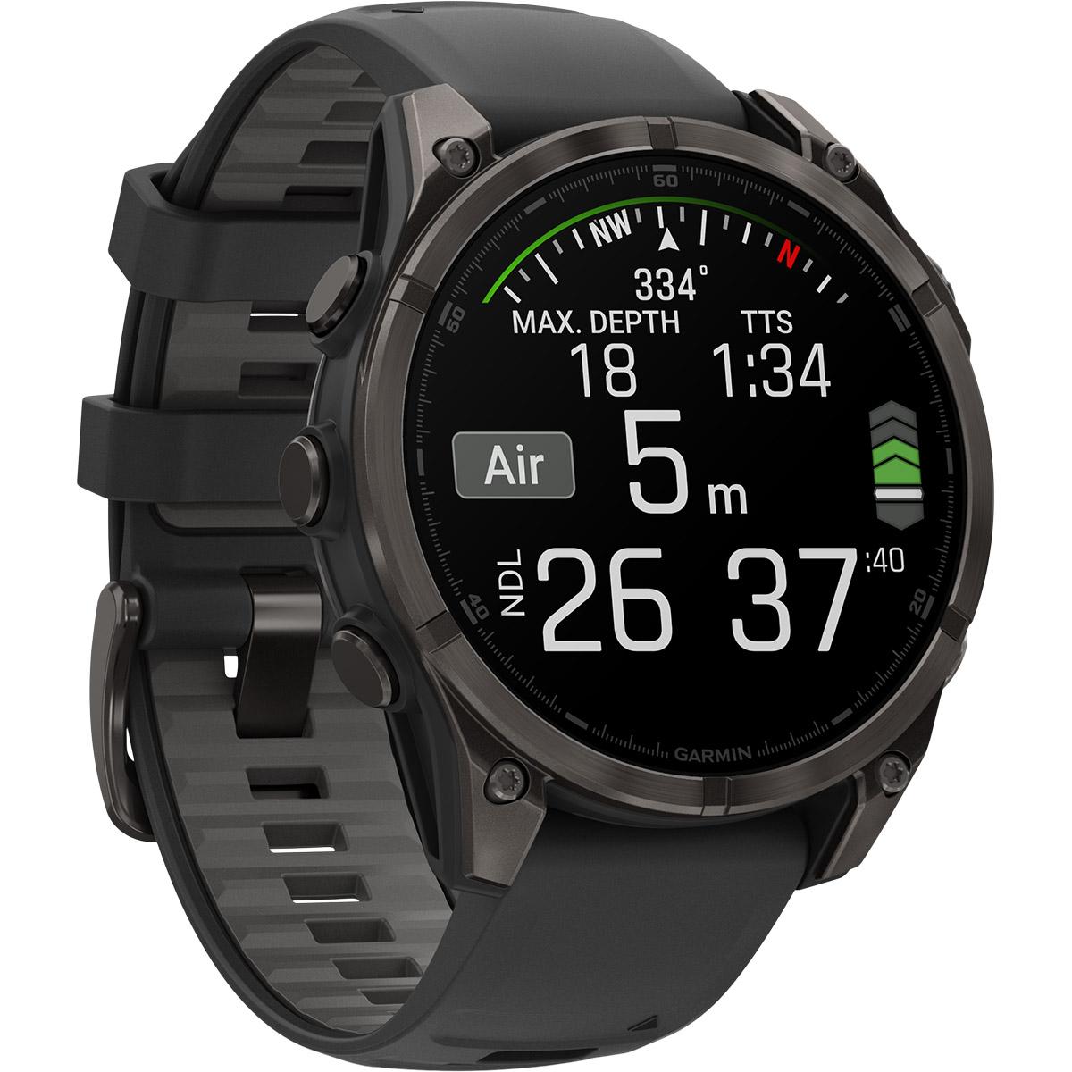 Garmin Fenix 8 - 47 mm Amoled Sapphire GPS Pulsur Carbon grey