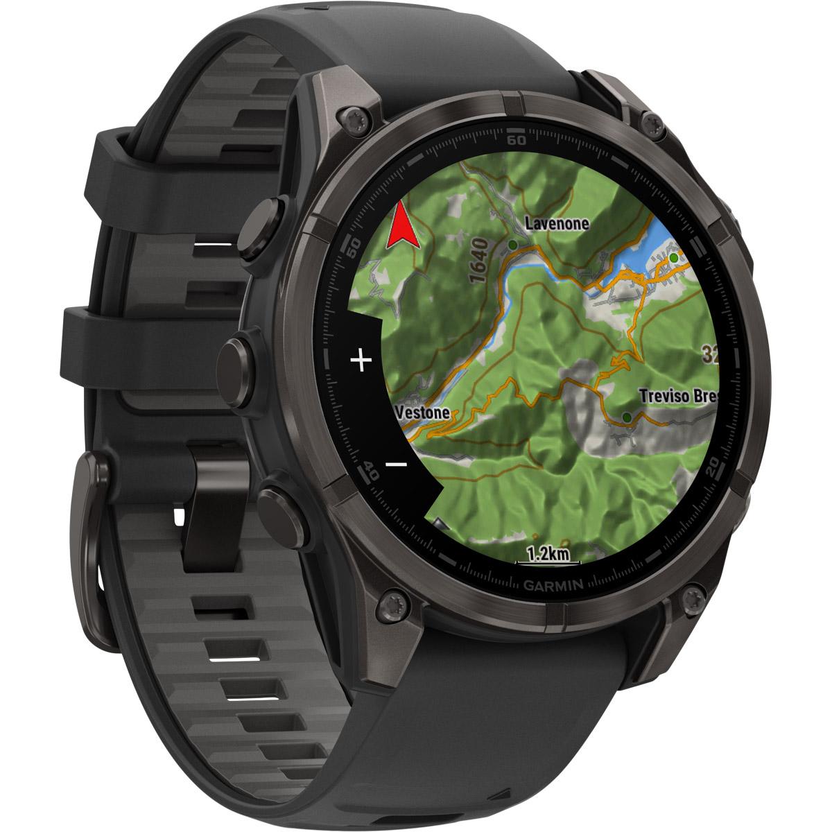 Garmin Fenix 8 - 47 mm Amoled Sapphire GPS Pulsur Carbon grey