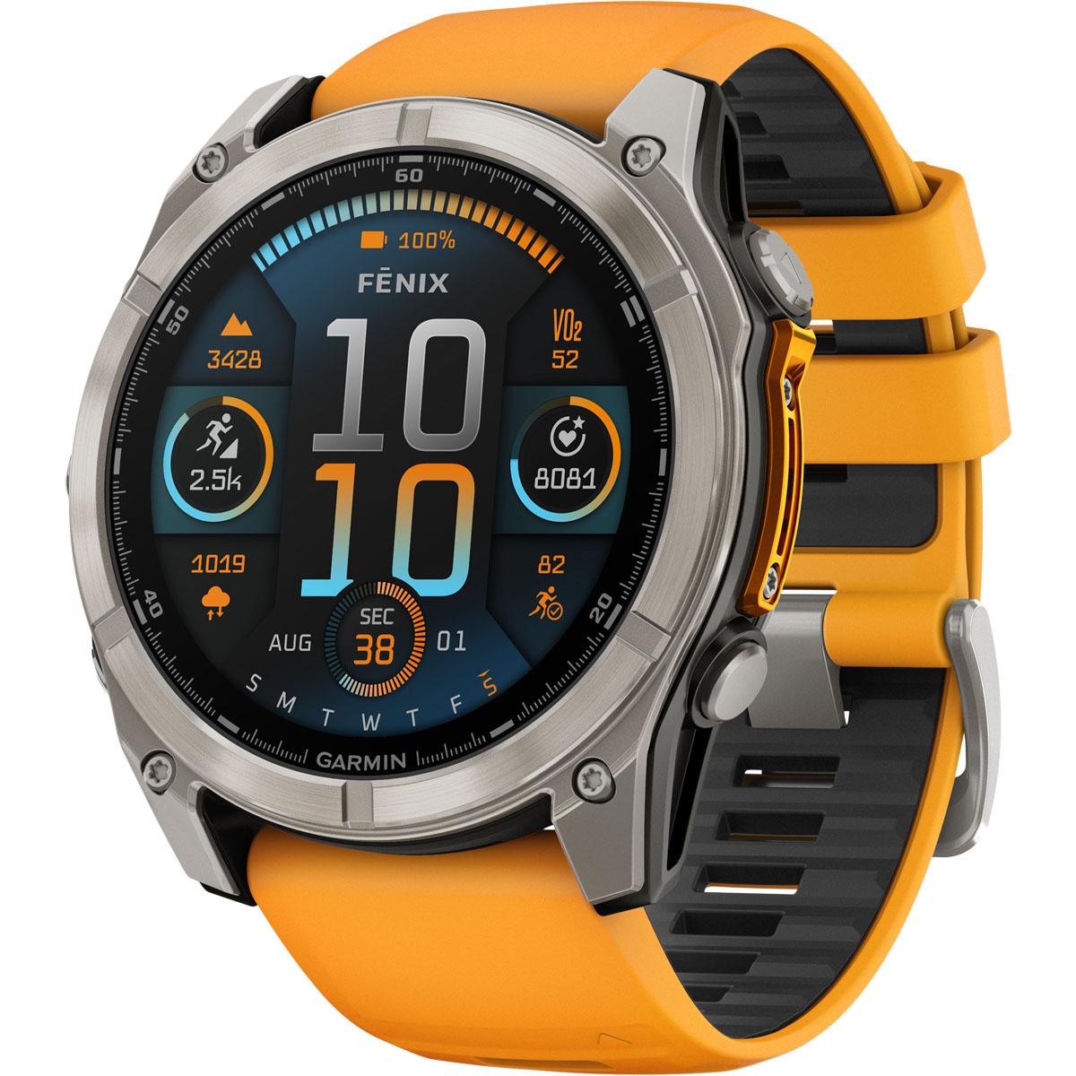 Garmin Fenix 8 - 51 mm Amoled Sapphire GPS Pulsur Titanium