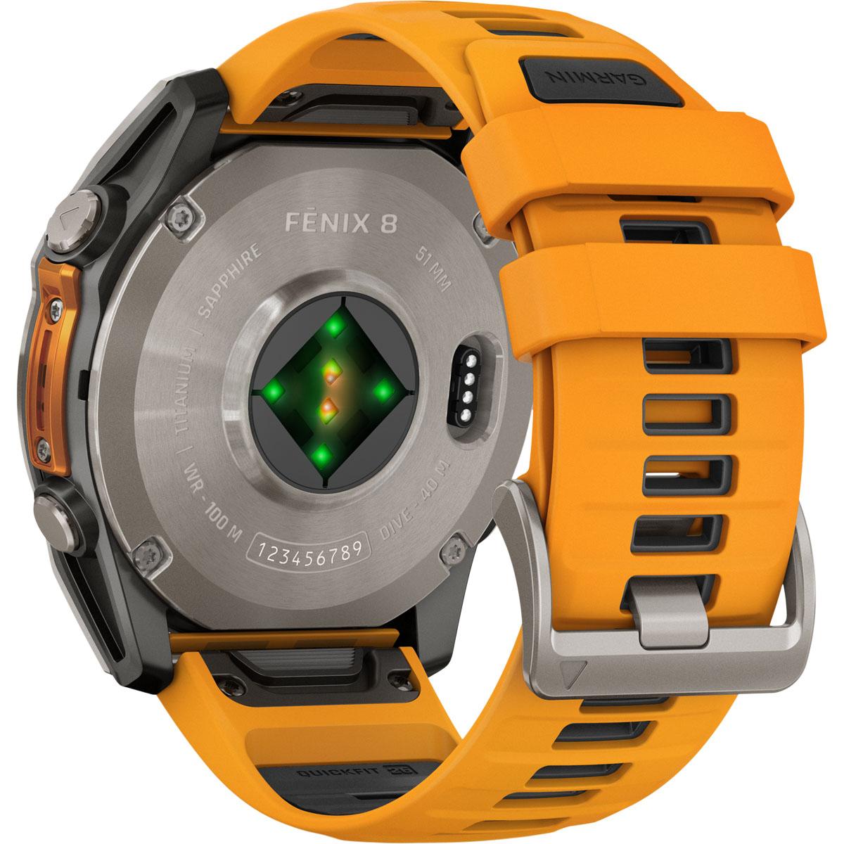 Garmin Fenix 8 - 51 mm Amoled Sapphire GPS Pulsur Titanium
