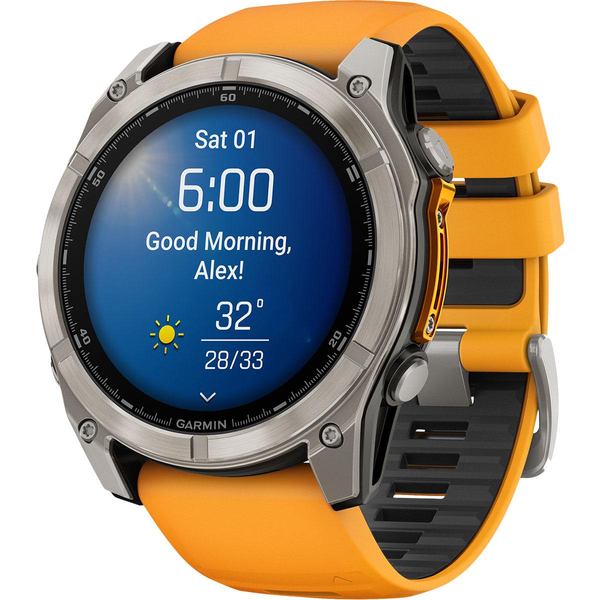 Garmin Fenix 8 - 51 mm Amoled Sapphire GPS Pulsur Titanium