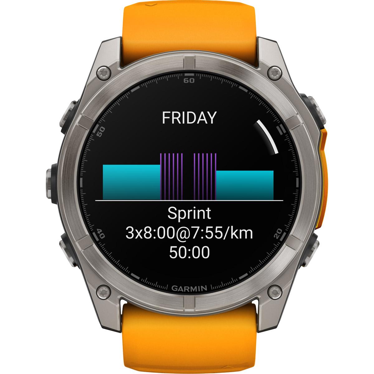 Garmin Fenix 8 - 51 mm Amoled Sapphire GPS Pulsur Titanium