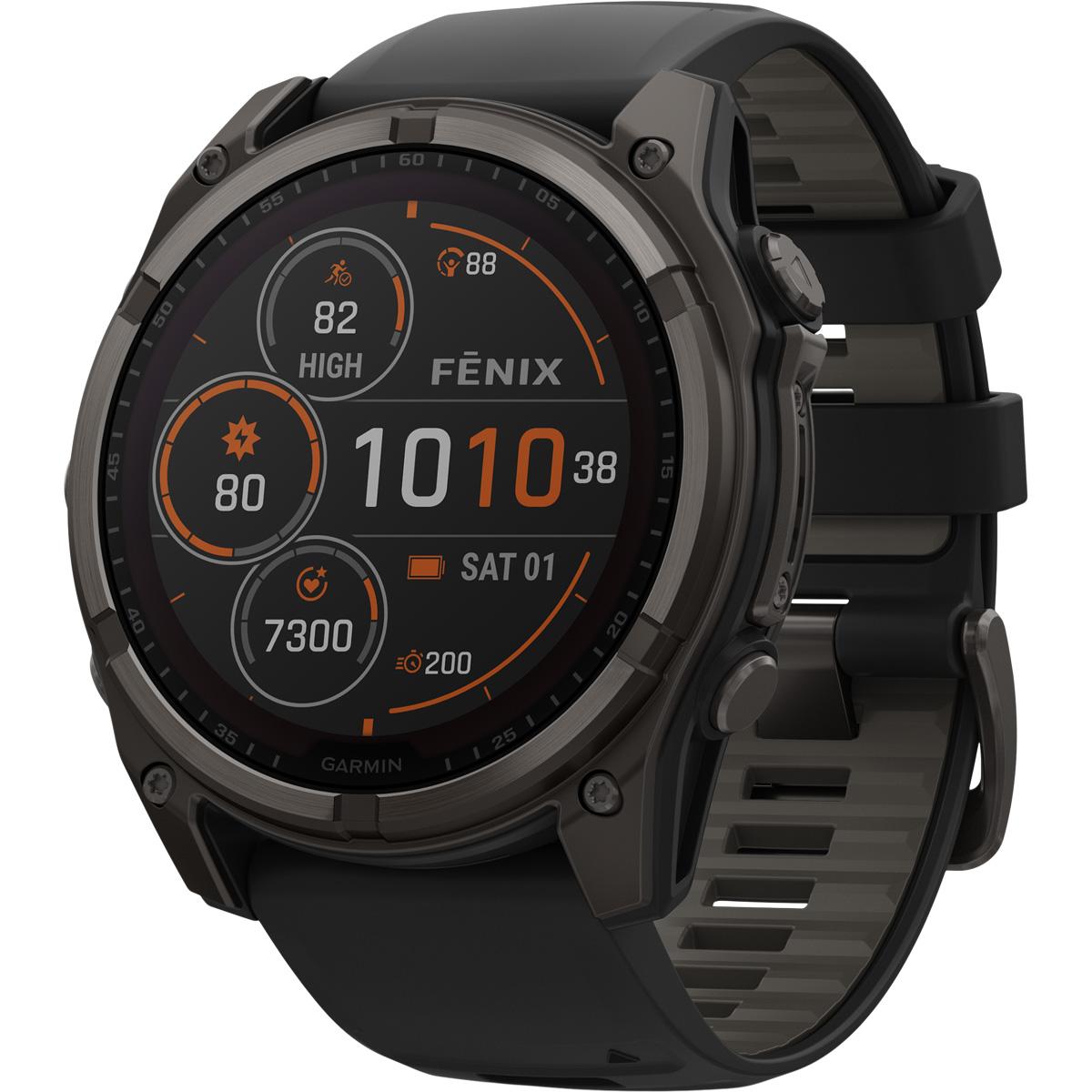 Garmin Fenix 8 - 51 mm Sapphire Solar GPS Pulsur Carbon grey