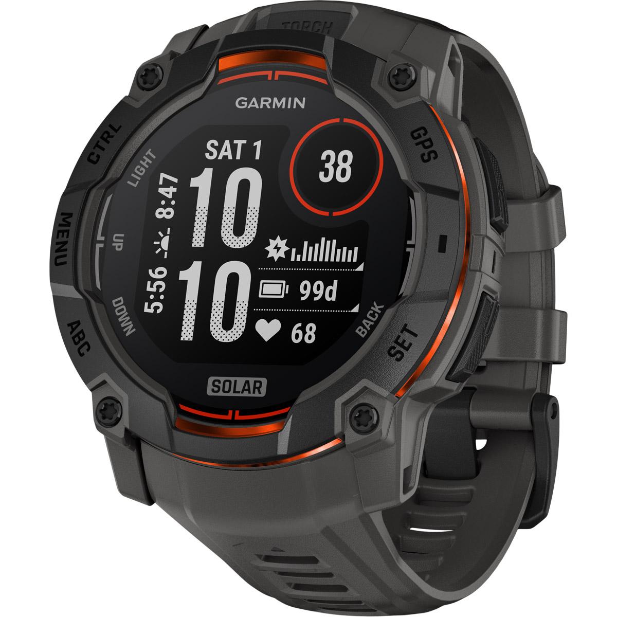 Garmin Instinct 3 - 50 mm Solar GPS Pulsur Black
