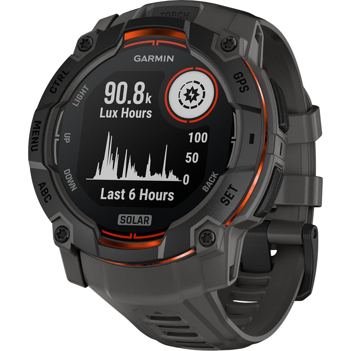 Garmin Instinct 3 - 50 mm Solar GPS Pulsur Black