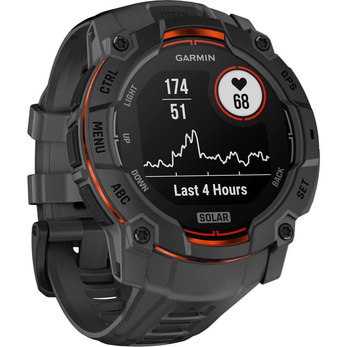 Garmin Instinct 3 - 50 mm Solar GPS Pulsur Black