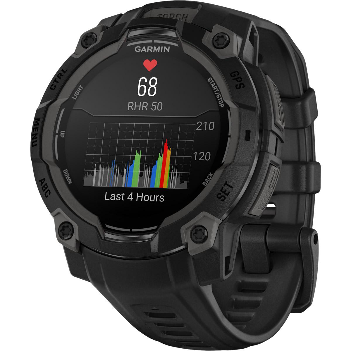 Garmin Instinct 3 - 45 mm Amoled GPS Pulsur Black