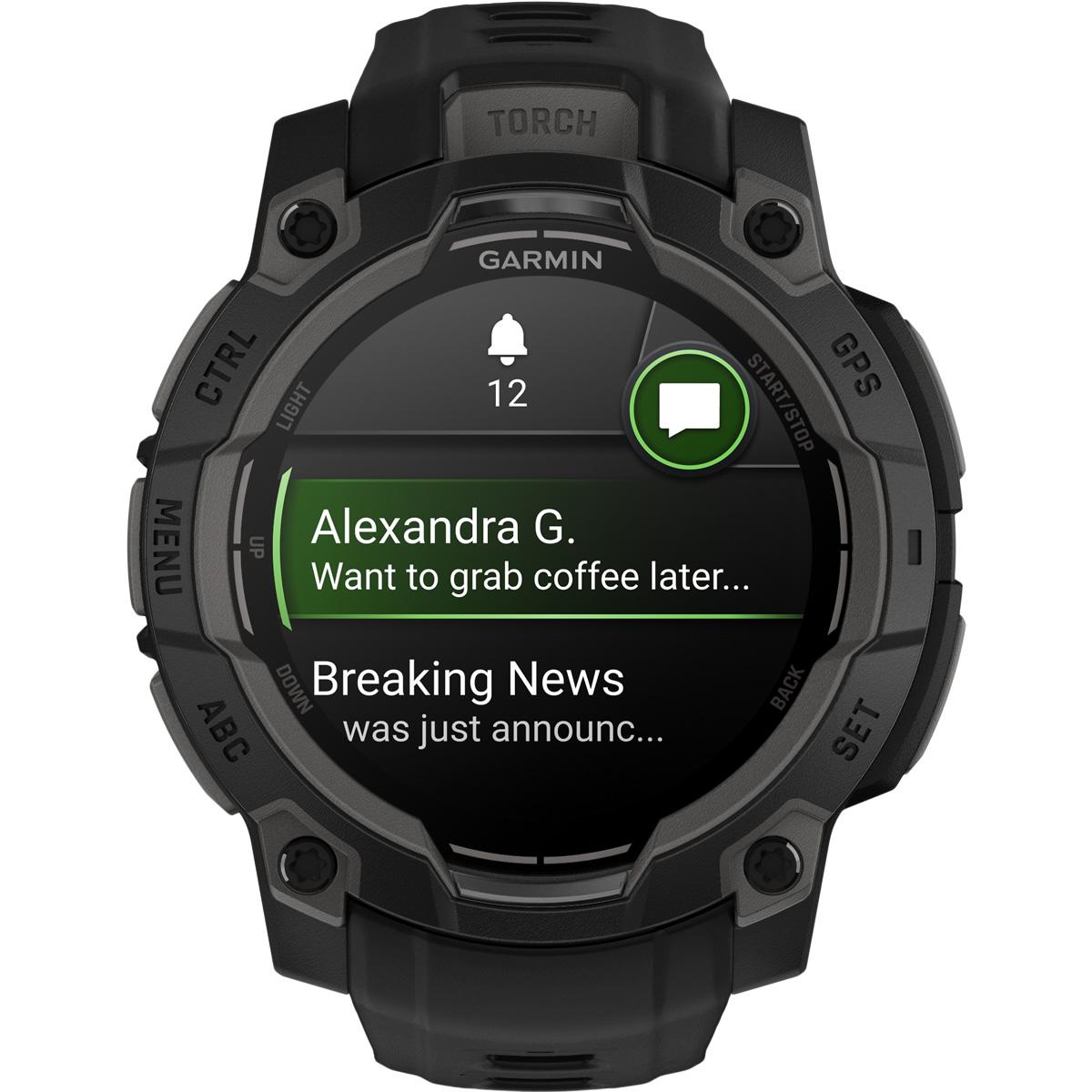 Garmin Instinct 3 - 45 mm Amoled GPS Pulsur Black