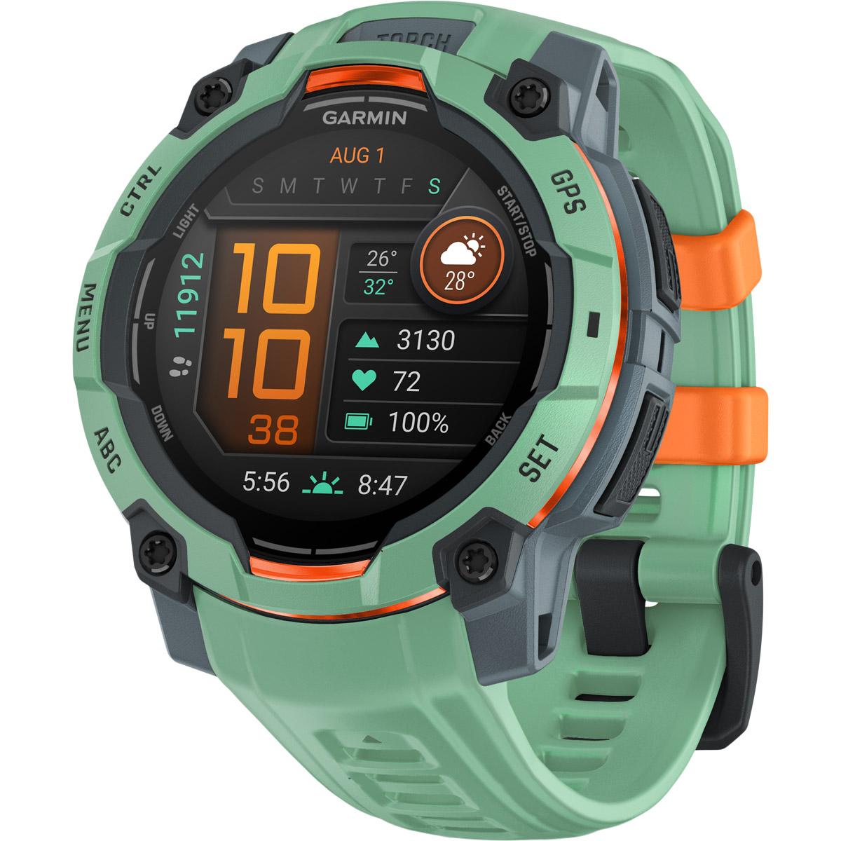 Garmin Instinct 3 - 45 mm Amoled GPS Pulsur Neo tropic