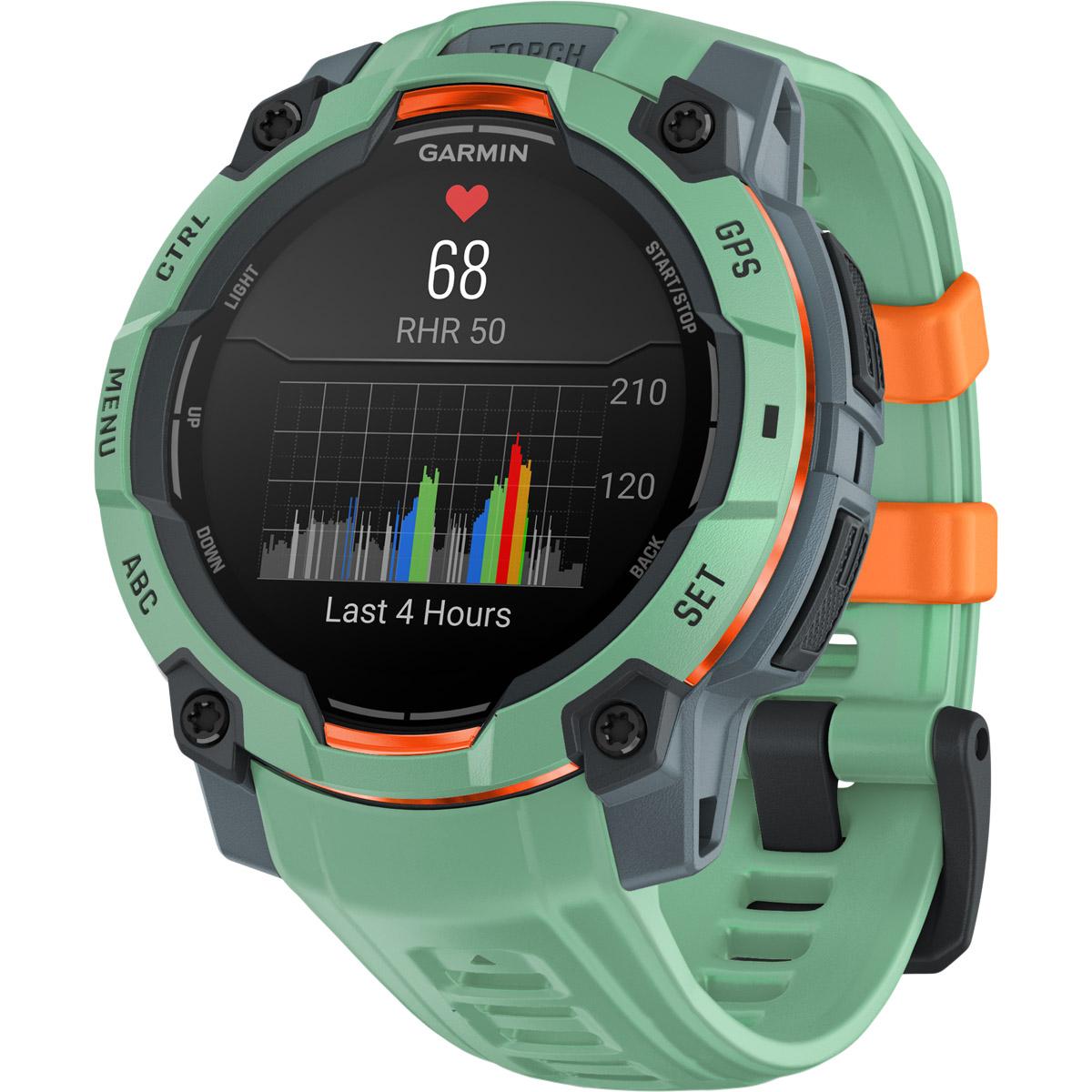 Garmin Instinct 3 - 45 mm Amoled GPS Pulsur Neo tropic
