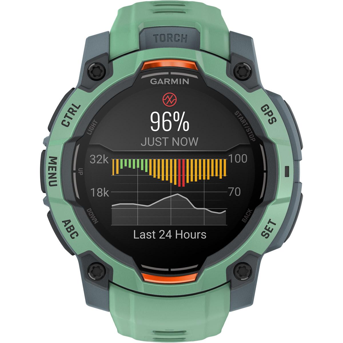 Garmin Instinct 3 - 45 mm Amoled GPS Pulsur Neo tropic