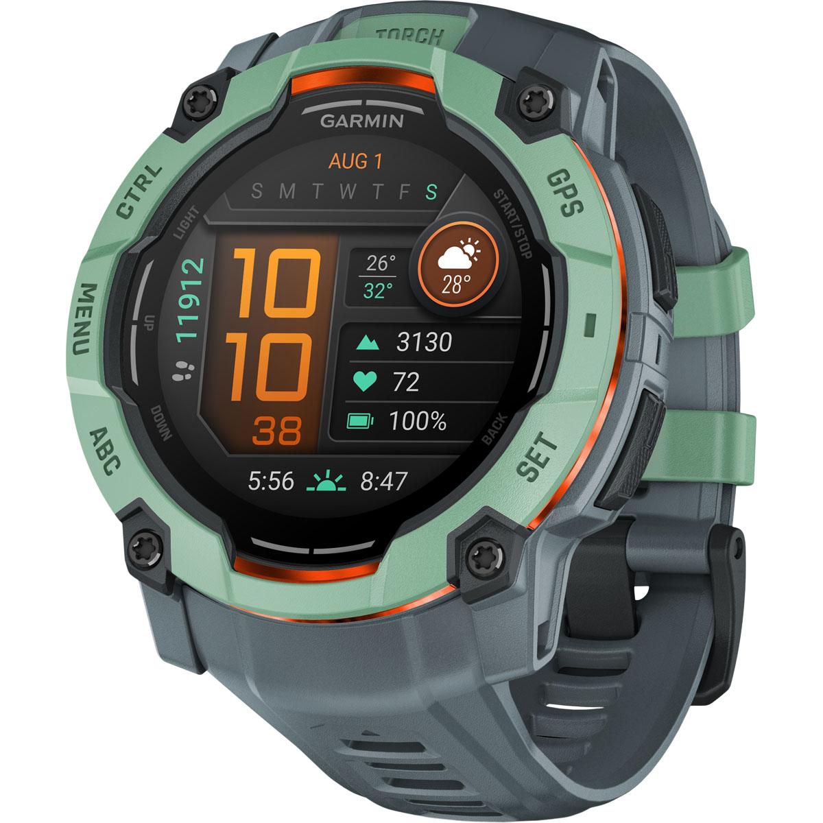 Garmin Instinct 3 - 50 mm Amoled GPS Pulsur Neo tropic