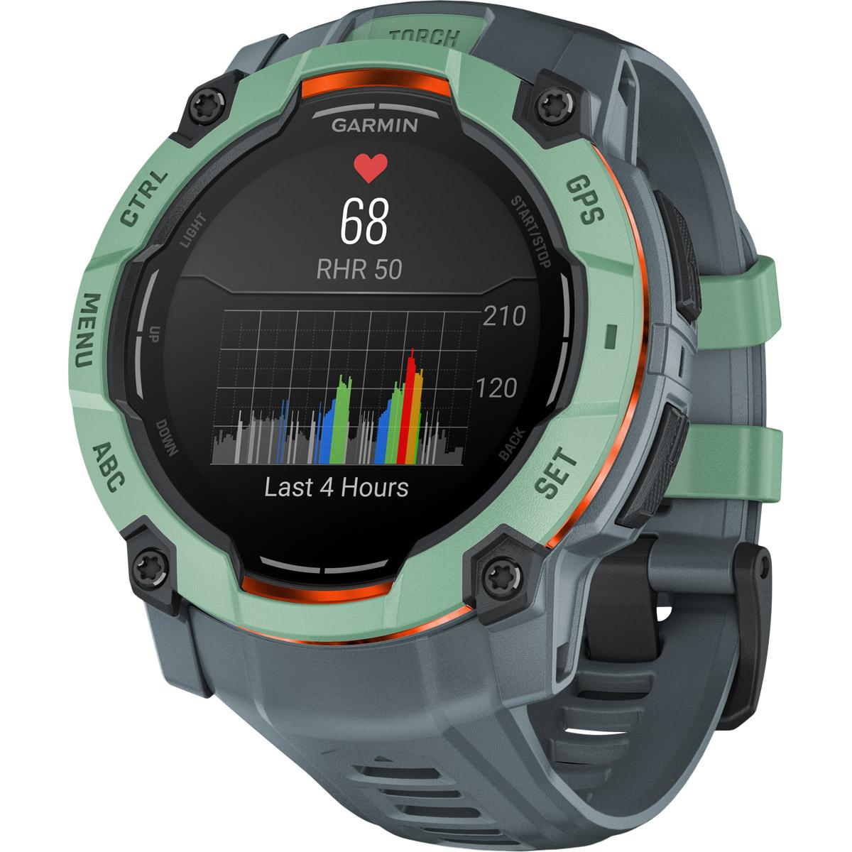 Garmin Instinct 3 - 50 mm Amoled GPS Pulsur Neo tropic