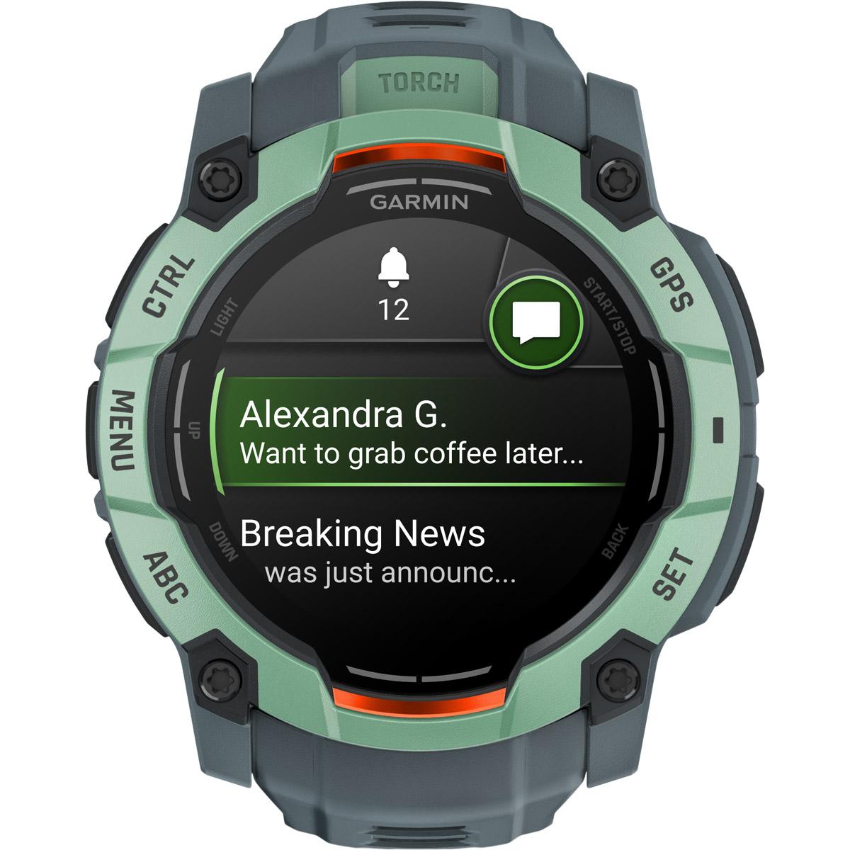 Garmin Instinct 3 - 50 mm Amoled GPS Pulsur Neo tropic