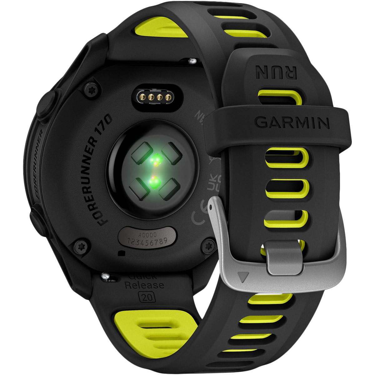 Garmin Forerunner 170 - 43 mm GPS Pulsur Black/Amp Yellow