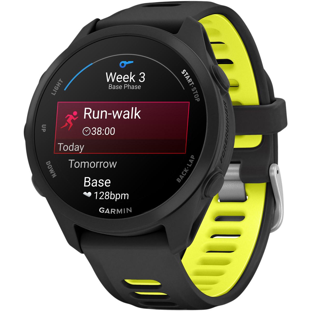 Garmin Forerunner 170 - 43 mm GPS Pulsur Black/Amp Yellow