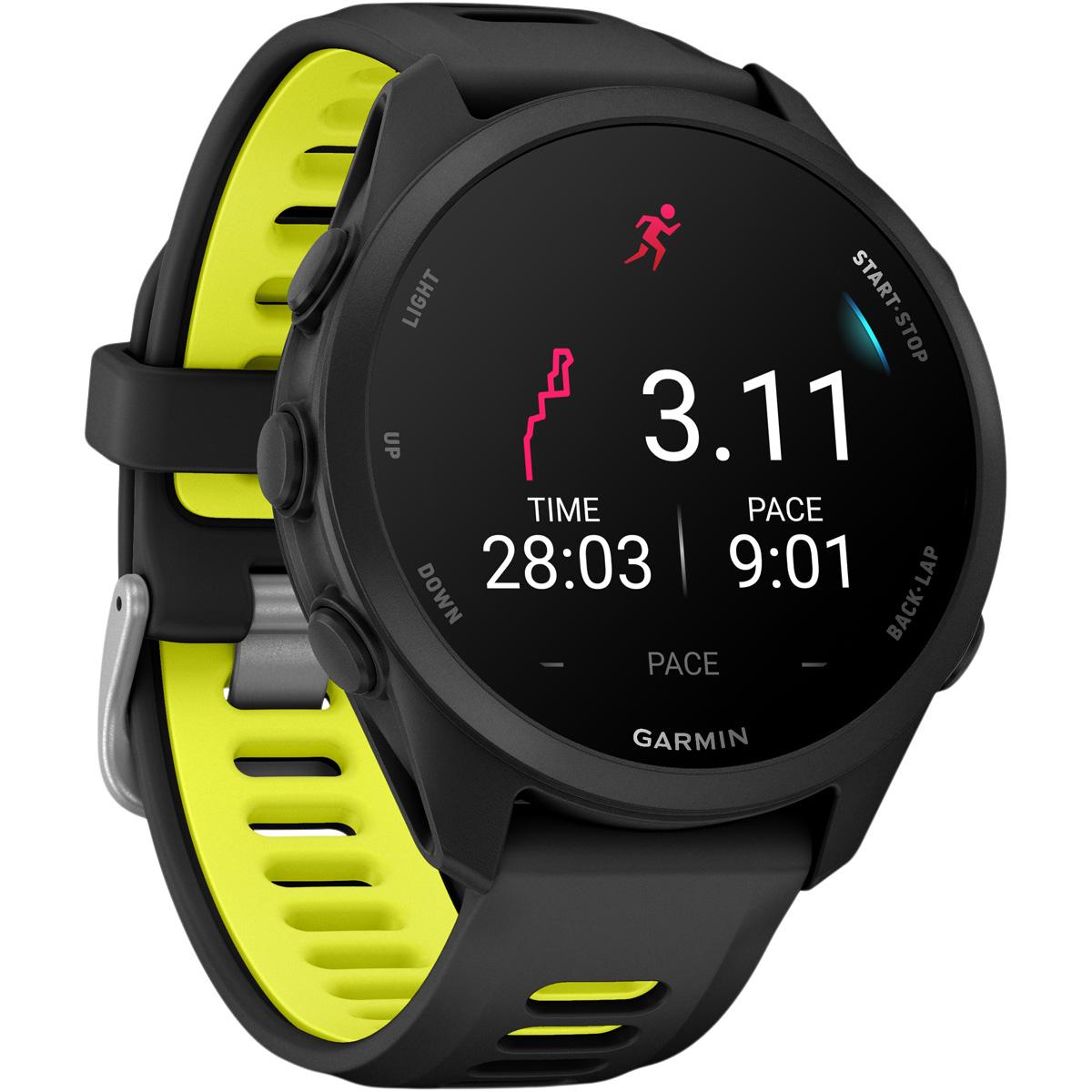 Garmin Forerunner 170 - 43 mm GPS Pulsur Black/Amp Yellow