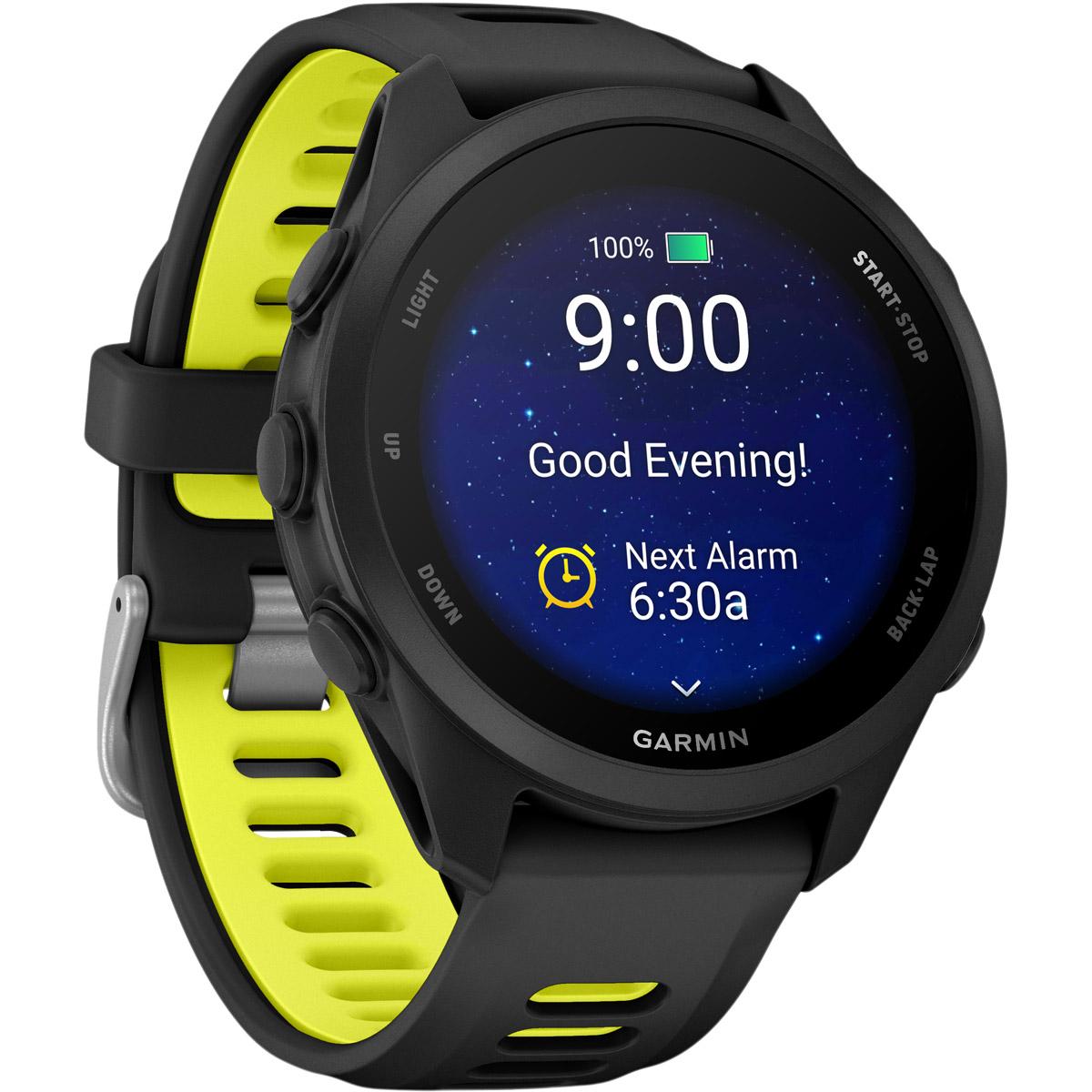 Garmin Forerunner 170 - 43 mm Music Wifi GPS Pulsur Black/Amp Yellow