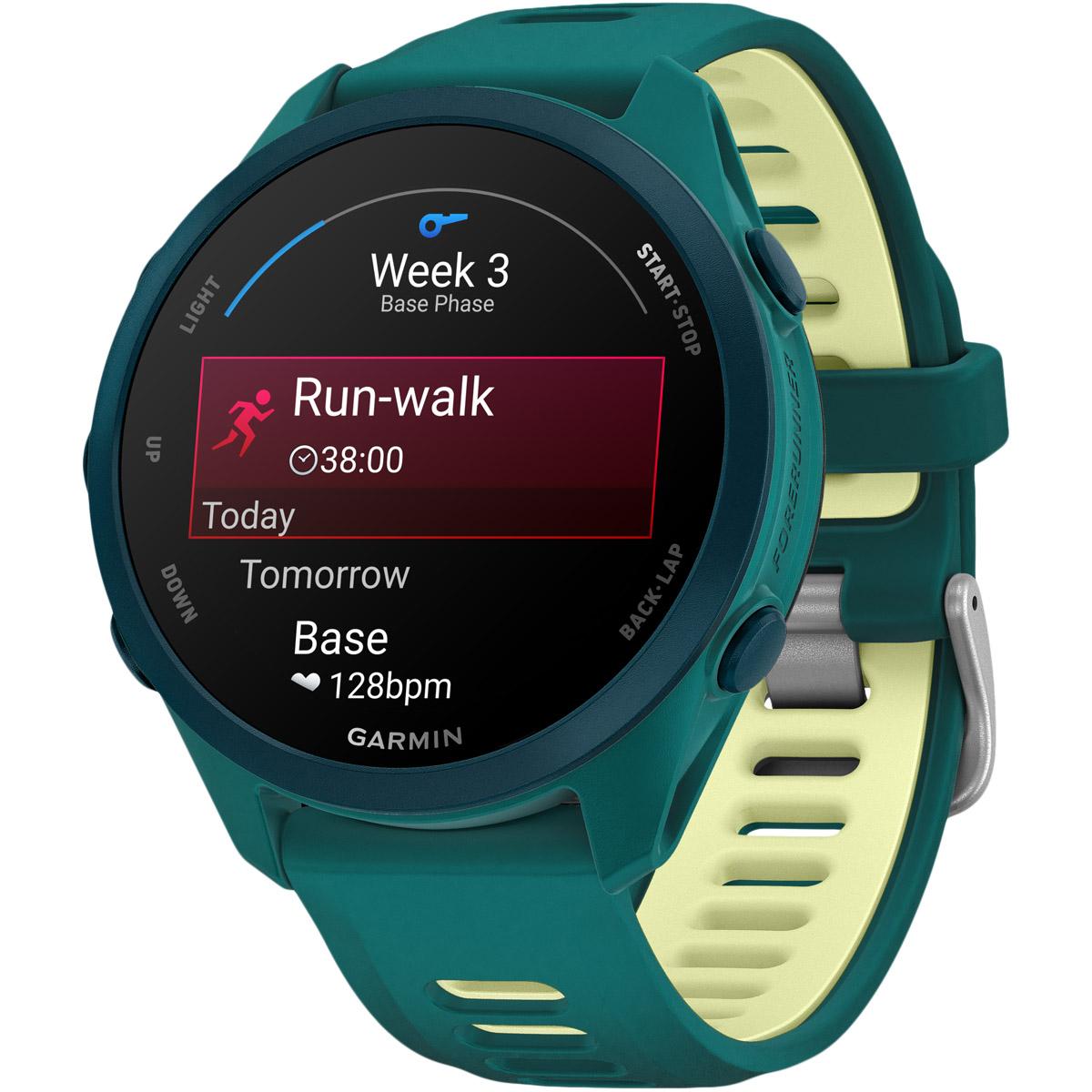 Garmin Forerunner 170 - 43 mm Music Wifi GPS Pulsur Teal Green/Citron