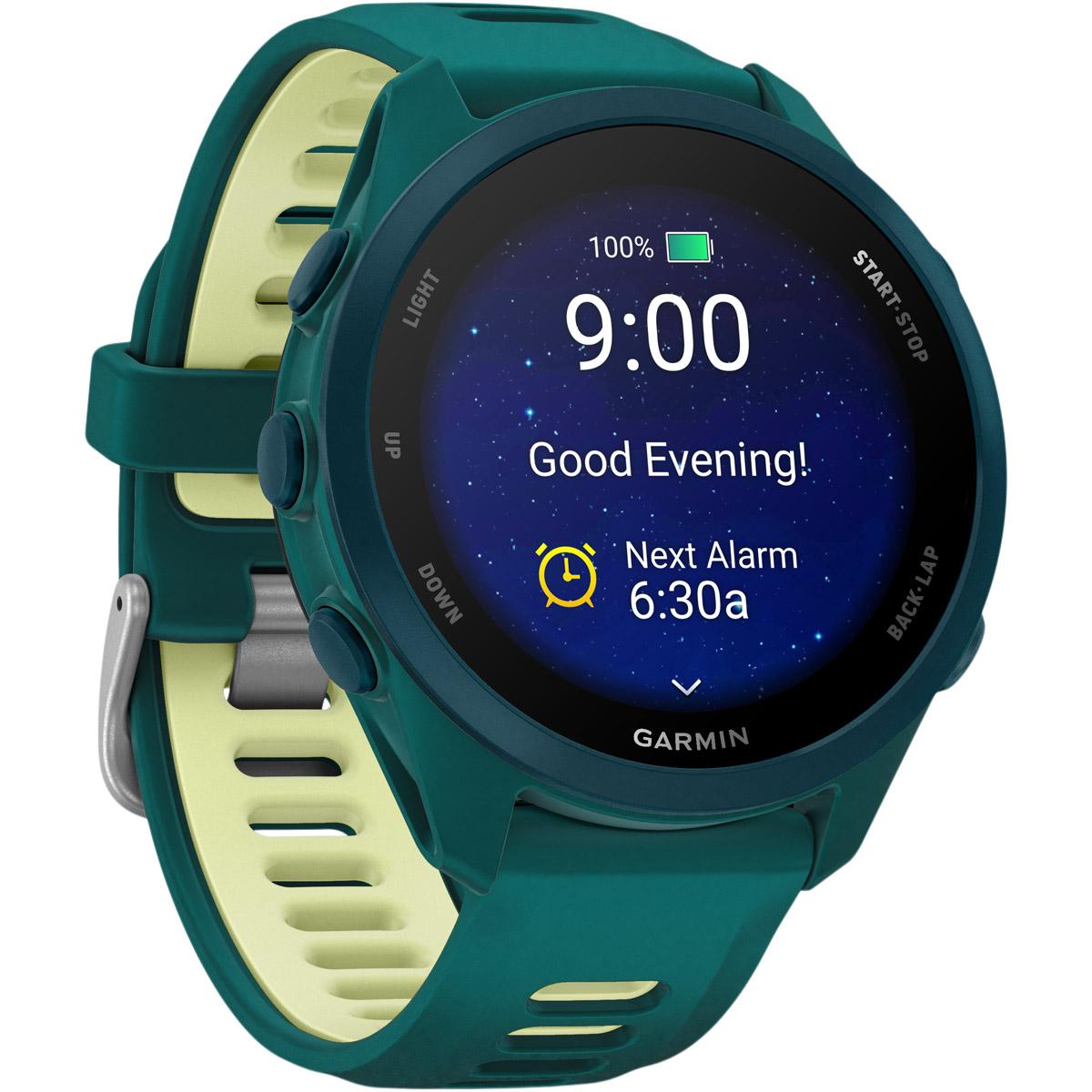 Garmin Forerunner 170 - 43 mm Music Wifi GPS Pulsur Teal Green/Citron