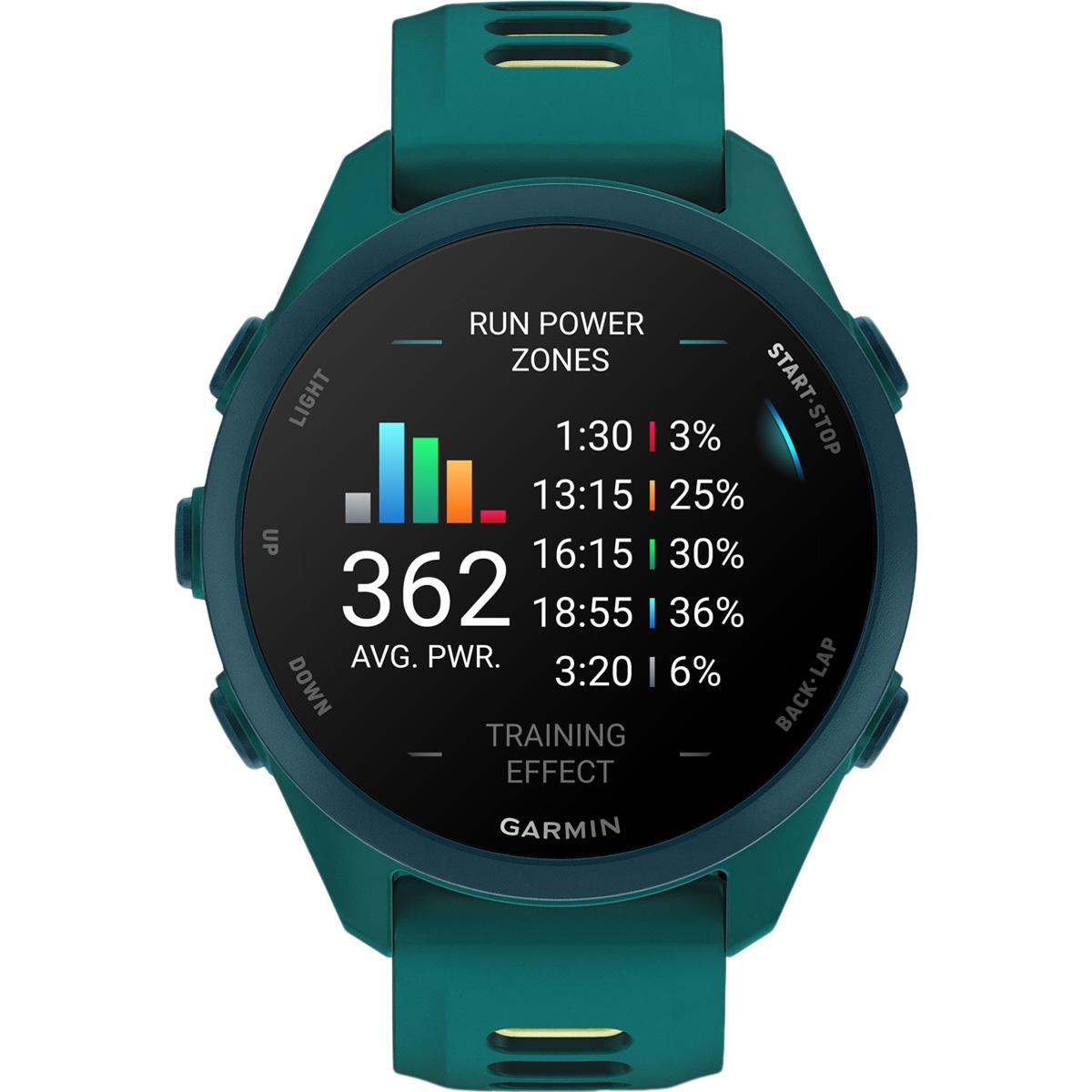 Garmin Forerunner 170 - 43 mm Music Wifi GPS Pulsur Teal Green/Citron