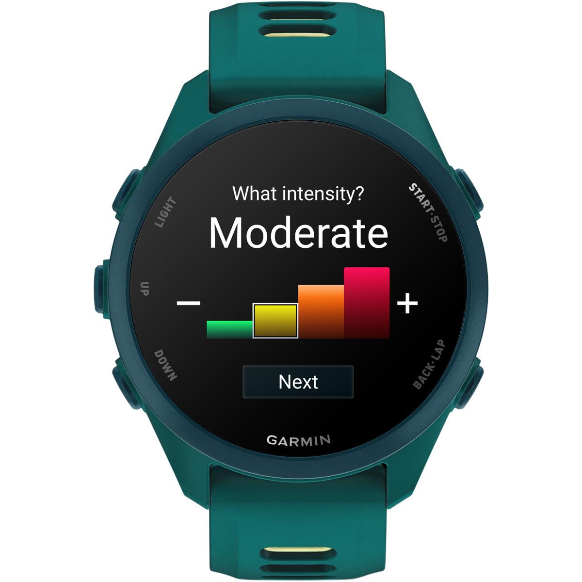 Garmin Forerunner 170 - 43 mm Music Wifi GPS Pulsur Teal Green/Citron