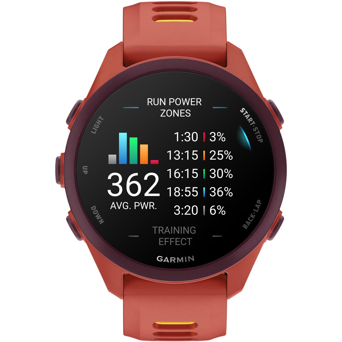 Garmin Forerunner 170 - 43 mm Music Wifi GPS Pulsur Red Pink/Mango
