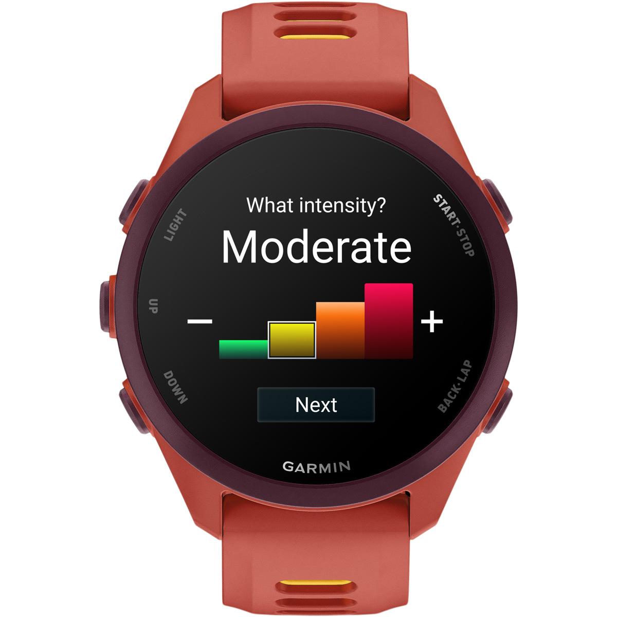 Garmin Forerunner 170 - 43 mm Music Wifi GPS Pulsur Red Pink/Mango