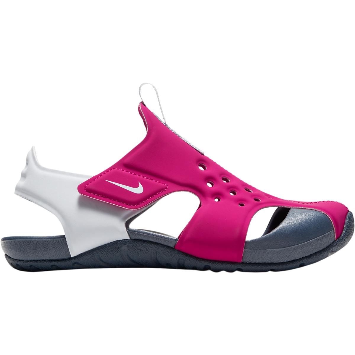 Nike Sunray Protect 2 Velcro Sandaler Børn FIREBERRY/FOOTBALL GREY-THUNDE