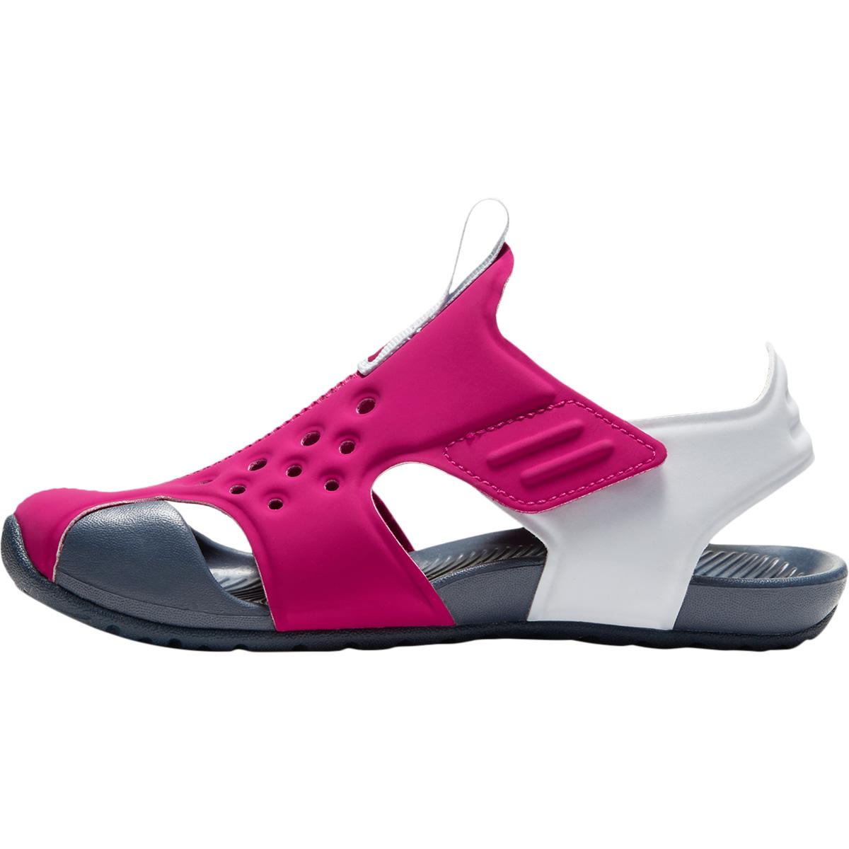 Nike Sunray Protect 2 Velcro Sandaler Børn FIREBERRY/FOOTBALL GREY-THUNDE