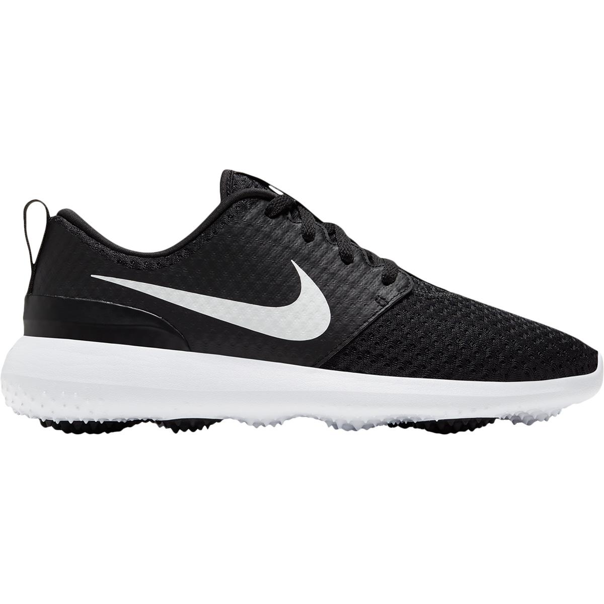 Nike Roshe G Golfsko Dame BLACK/METALLIC WHITE
