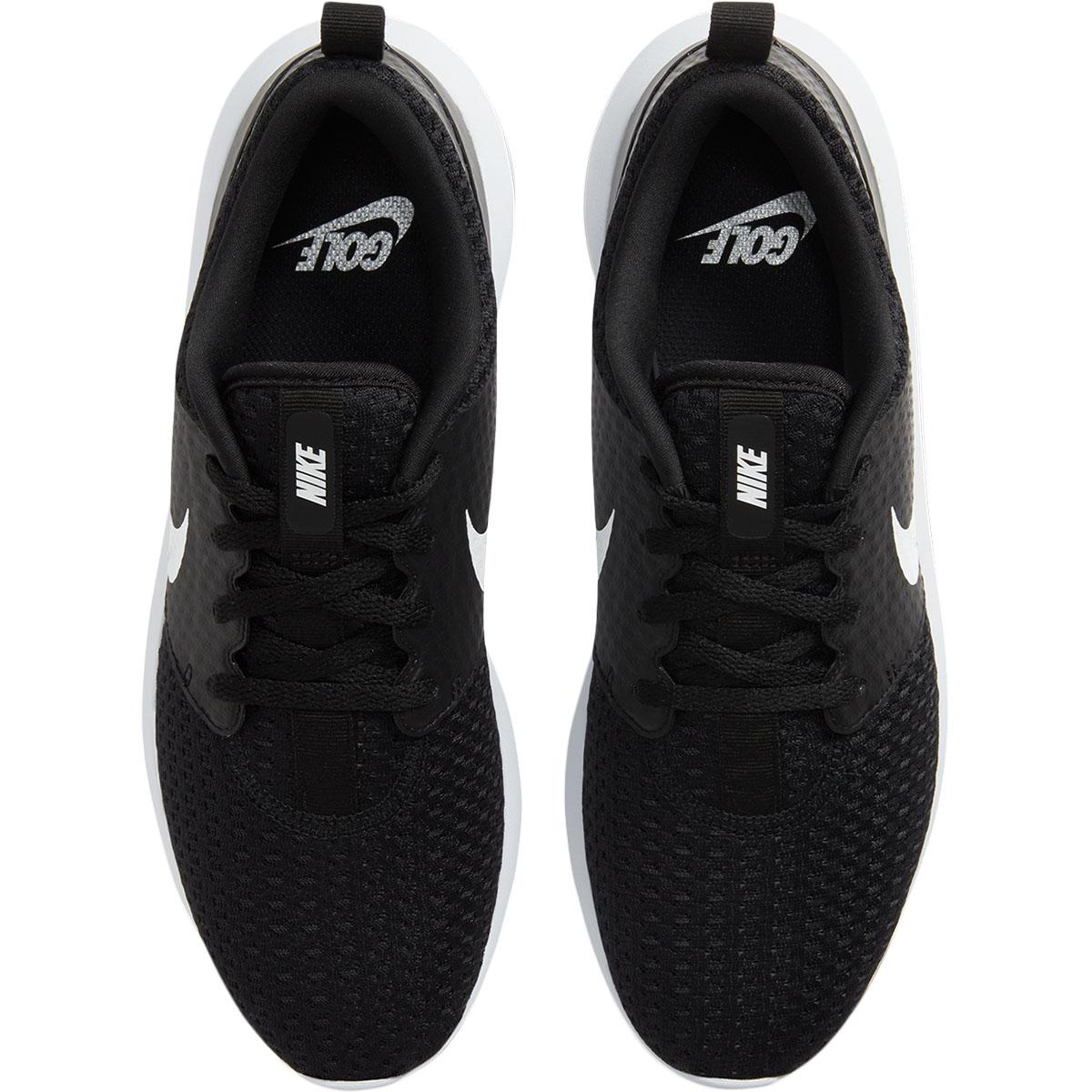 Nike Roshe G Golfsko Dame BLACK/METALLIC WHITE