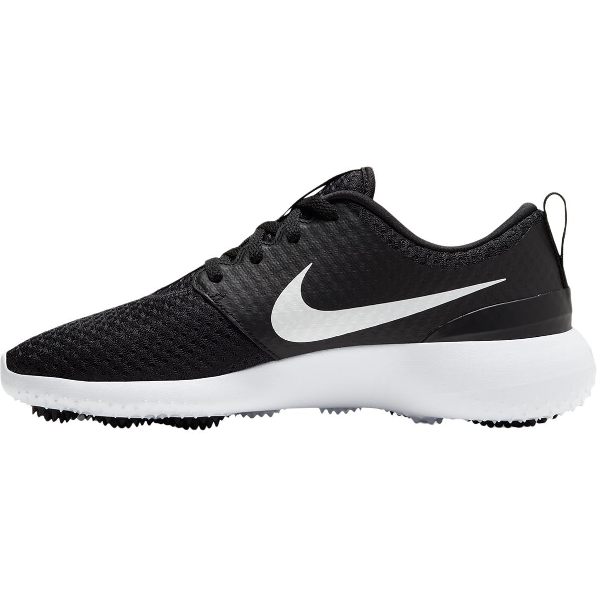 Nike Roshe G Golfsko Dame BLACK/METALLIC WHITE