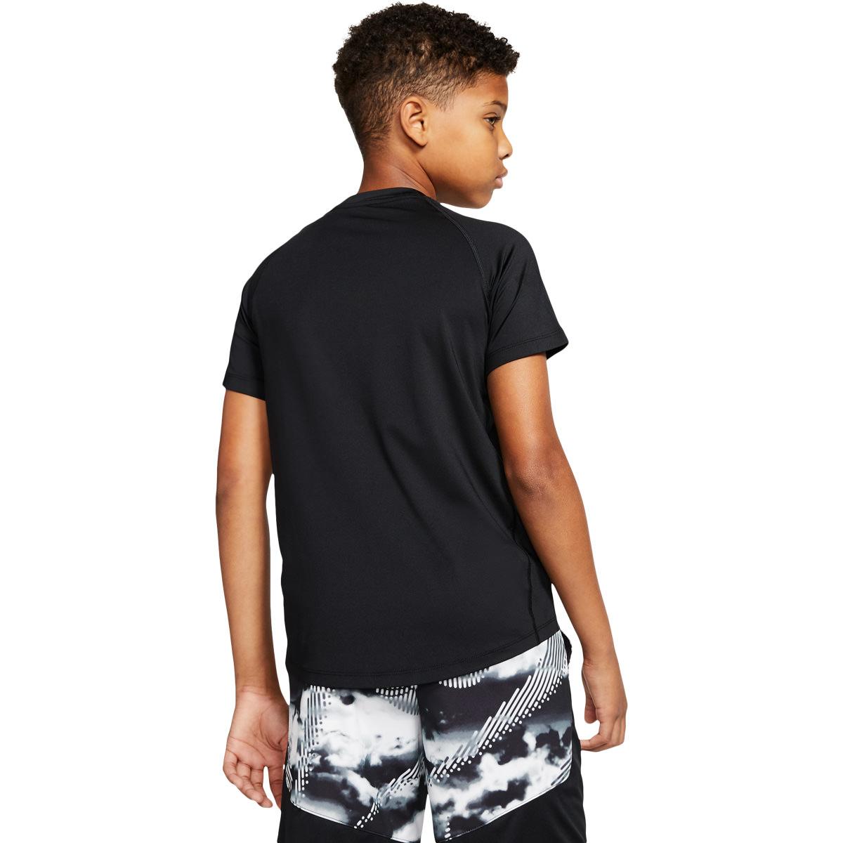 Nike Pro Trenings T-skjorte Barn BLACK/BLACK/RED