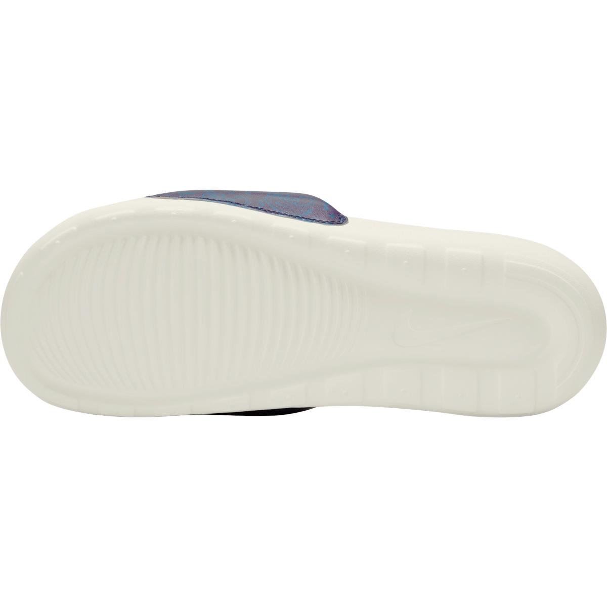 Nike Victori One Print Slide Badesandaler Herre Blackened Blue/Sail-DK Marina