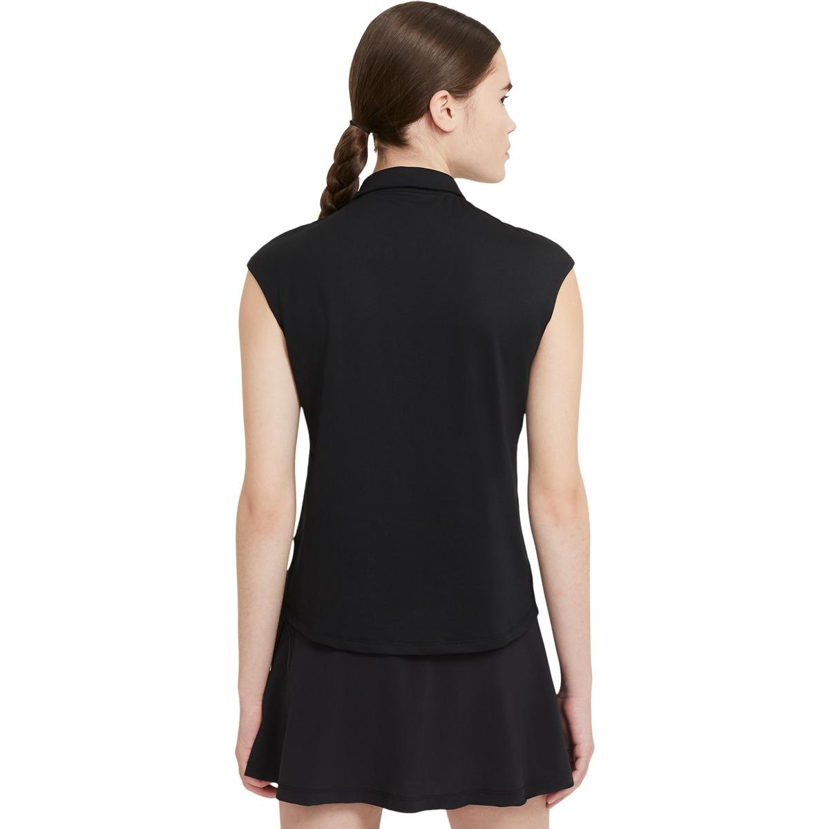 Nike Court Victory Tennis Polo T-skjorte Dame BLACK/BLACK/RED