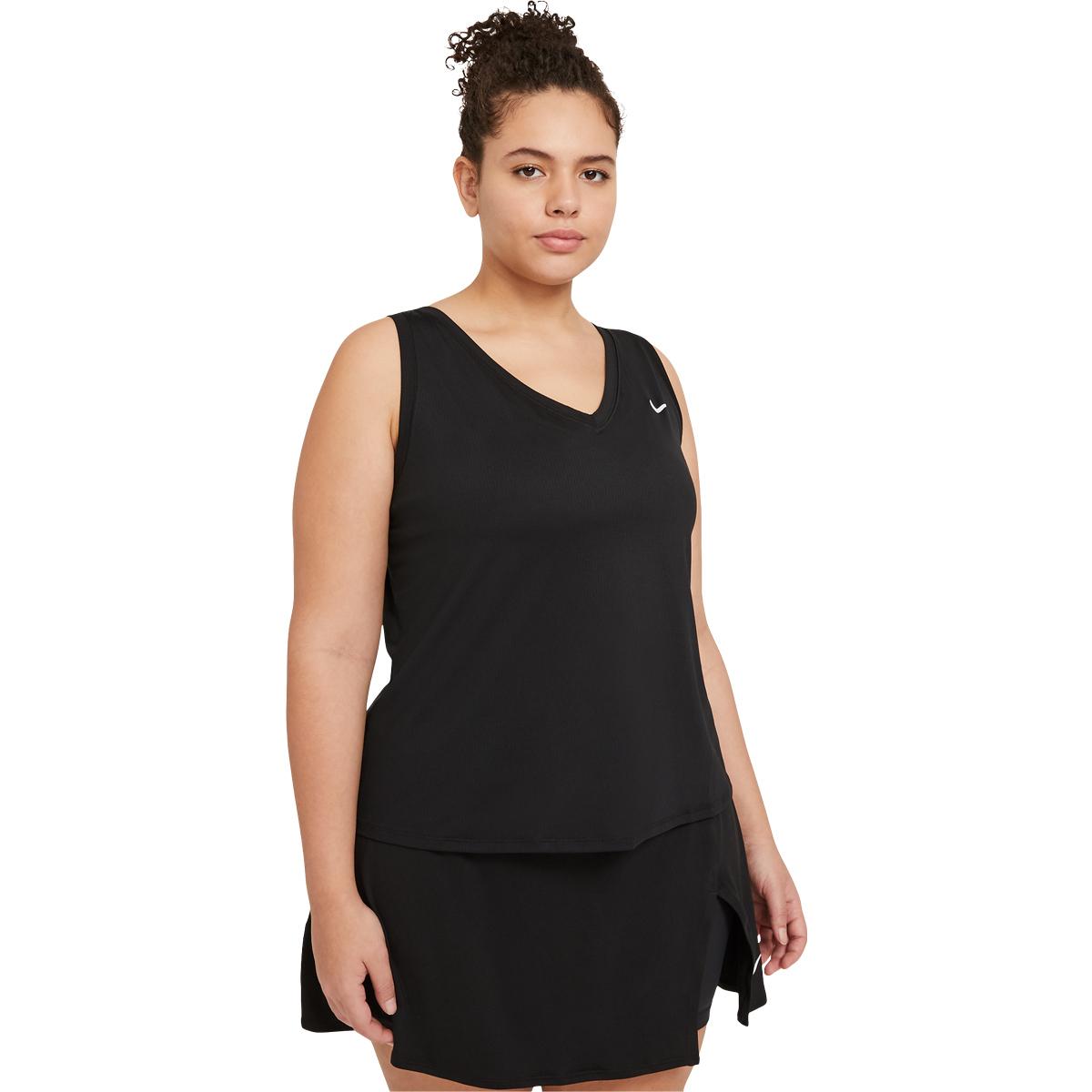 Nike Court Dri-FIT Victory Tennis Treningstopp Dame BLACK/WHITE