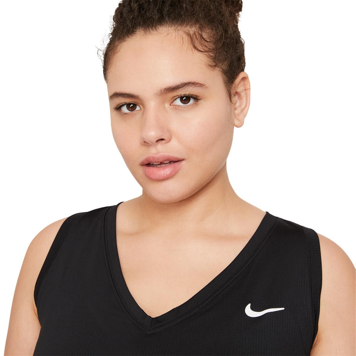 Nike Court Dri-FIT Victory Tennis Treningstopp Dame BLACK/WHITE