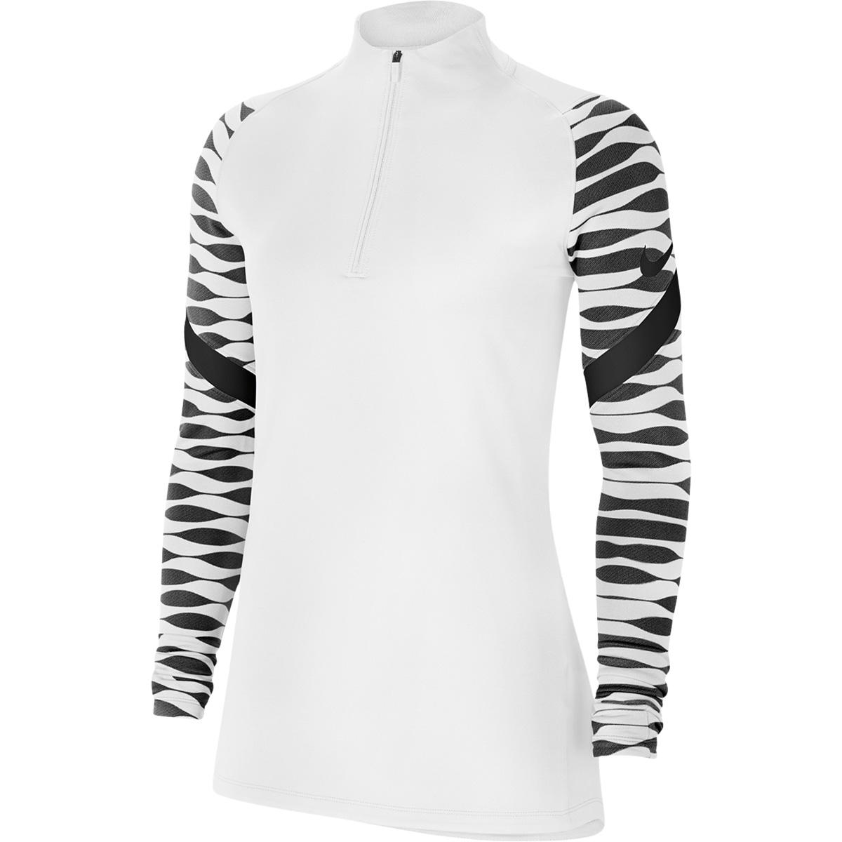 Nike Dri-FIT Strike Half Zip Treningstrøye Dame WHITE/BLACK