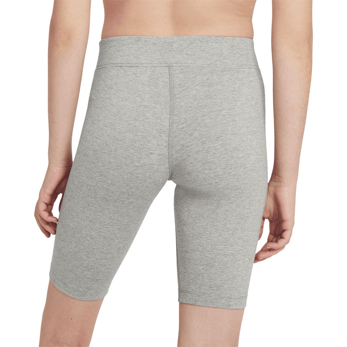 Nike Sportwear Essential Korte Leggings Dame DK GREY HEATHER/WHITE