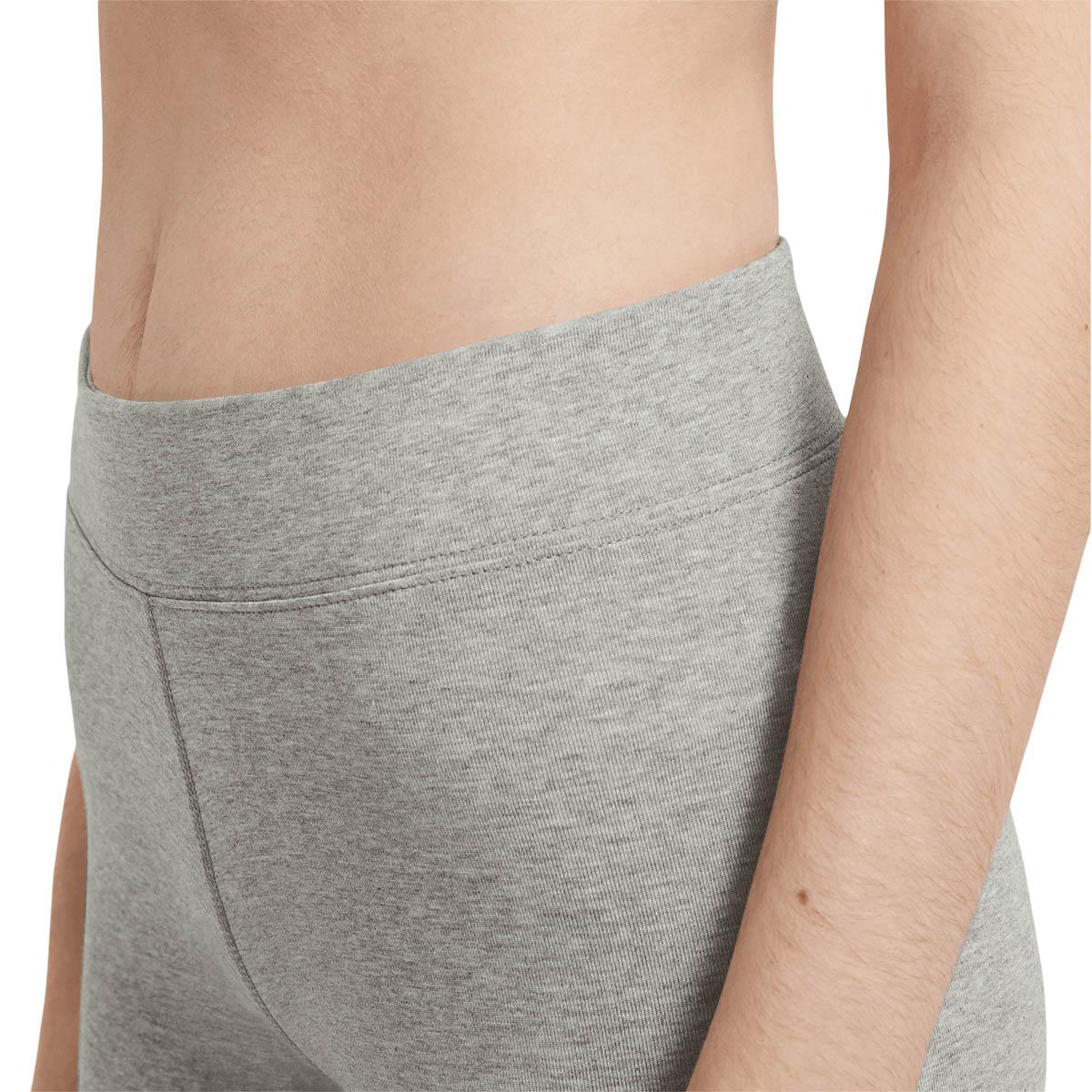 Nike Sportwear Essential Korte Leggings Dame DK GREY HEATHER/WHITE