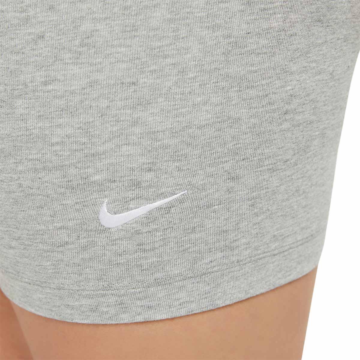 Nike Sportwear Essential Korte Leggings Dame DK GREY HEATHER/WHITE