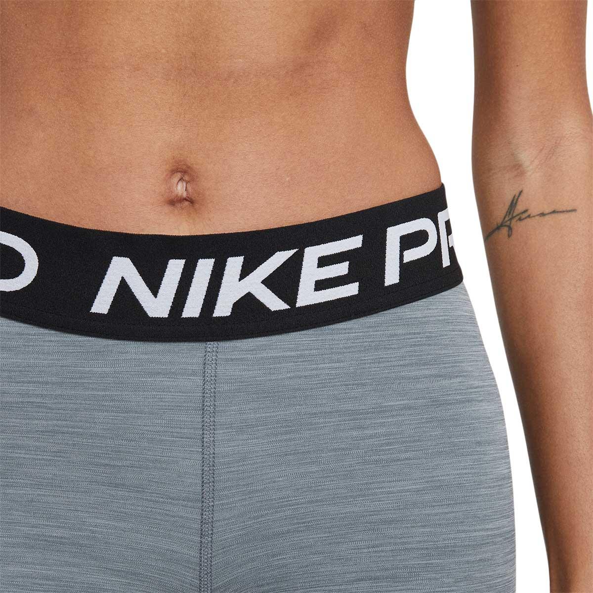 Nike Pro 3" Korte Træningstights Dame SMOKE GREY/HTR/BLACK/BLACK