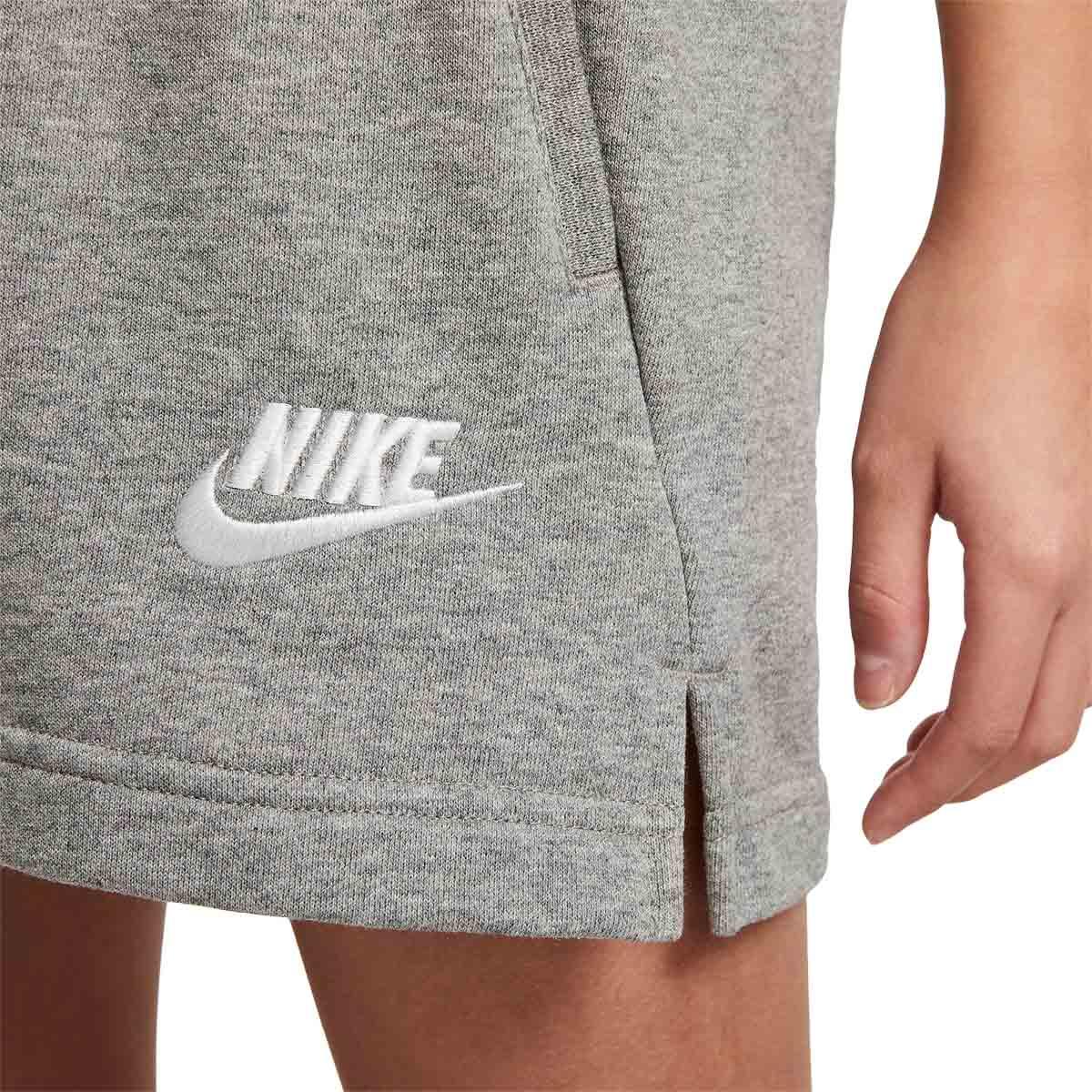 Nike Sportswear Club Sweat Shorts Børn CARBON HEATHER/WHITE
