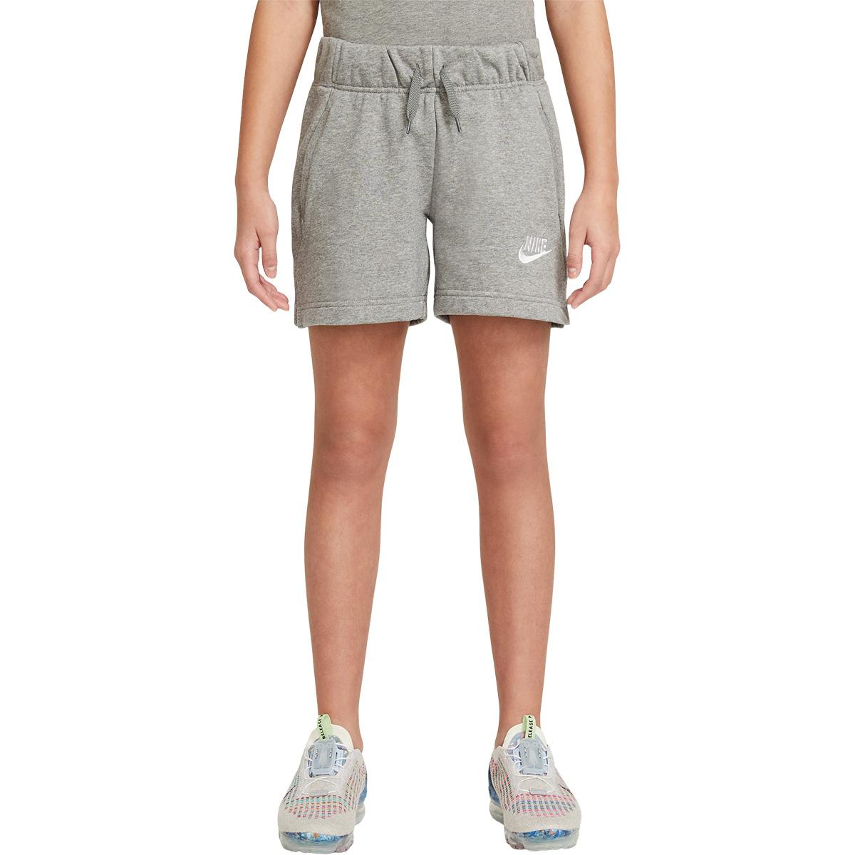 Nike Sportswear Club Sweat Shorts Børn CARBON HEATHER/WHITE