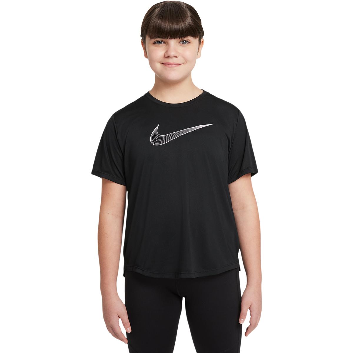 Nike Dri-FIT One Trenings T-skjorte Barn BLACK/BLACK/RED