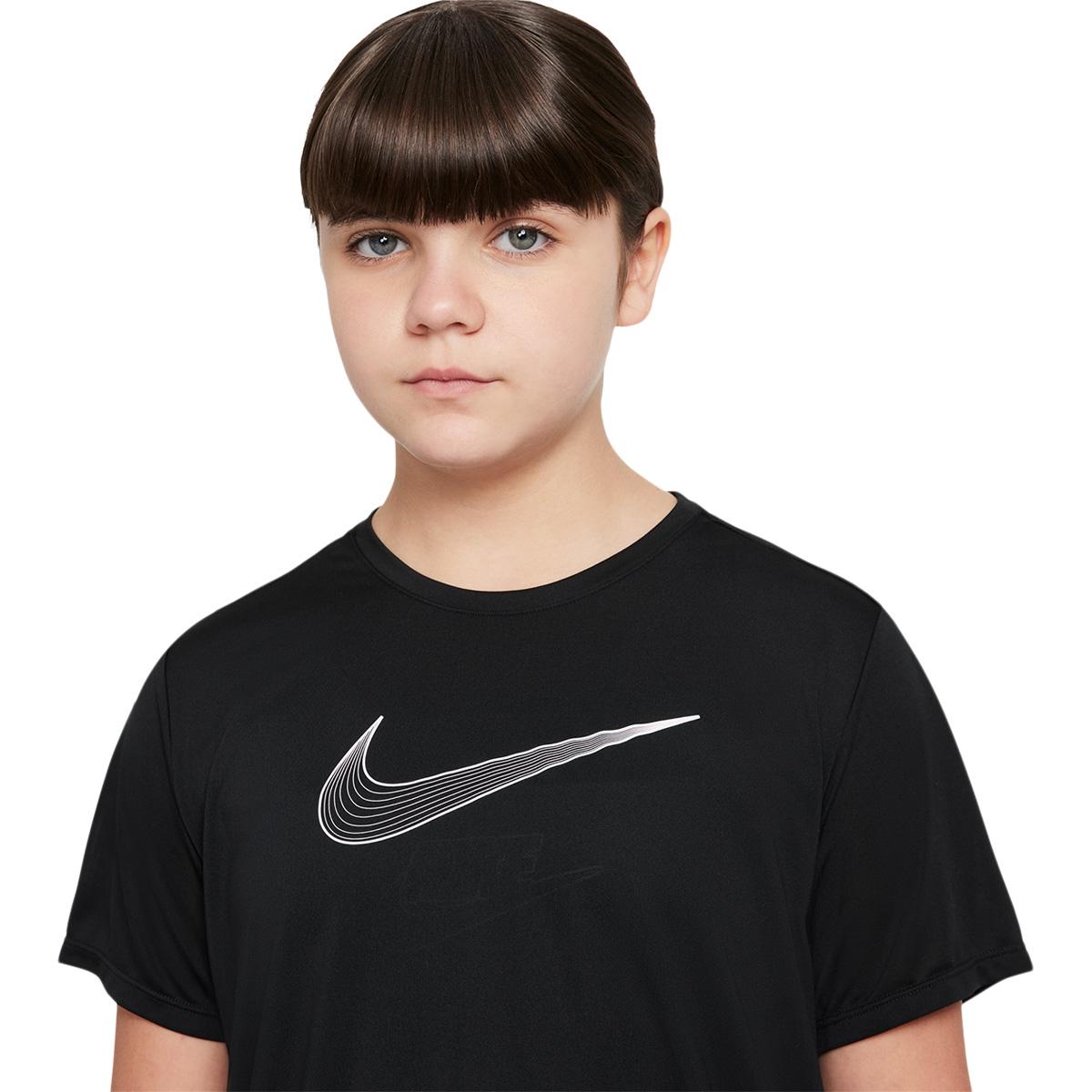 Nike Dri-FIT One Trenings T-skjorte Barn BLACK/BLACK/RED