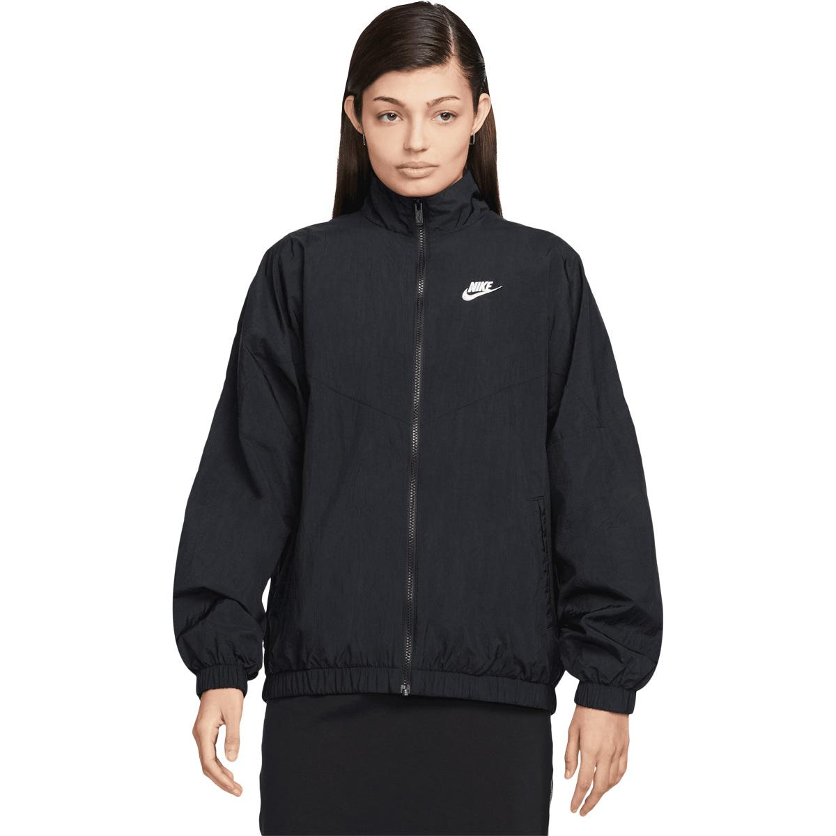 Nike Sportswear Essential Woven Wind Jakke Dame BLACK/BLACK/WHITE